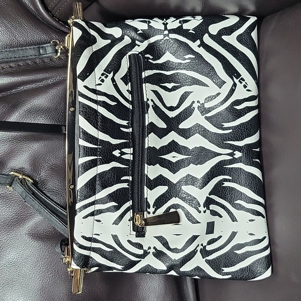 Zebra Print  Clutch Crossbody
